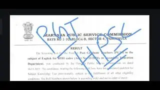 HPSC PGT ENGLISH RESULT OUT/HPSC PGT ENGLISH SCREENING RESULT OUT GOOD NEWS #pgtenglish #hpsc