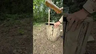 Splitting Wood with a Knife 🪵 🔪