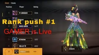 scarfall live Rank push #1 solo vs squad          #scarfalllive #bgmilive #fflive #live