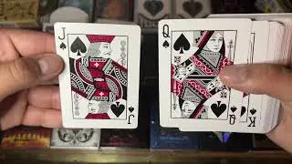 Bicycle FOIL BACK CRIMSON Playing Cards 🖍️