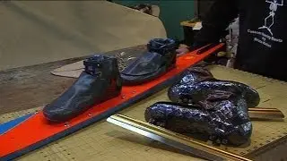 Олимпийские коньки, изготовленные вручную в центральной части штата Миссури.