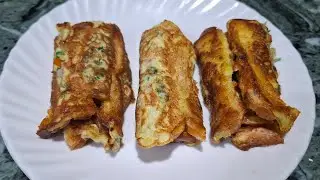 2 Minutes Bread Recipe | Bread Egg Roll Sandwich Recipe | New Recipe | Snacks Recipe