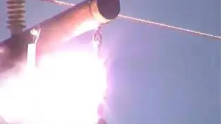 Watch how insulator fire's l polymer insulator l ht line