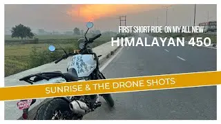 First short ride on our all new Himalayan 450 Kamet White 😍😍. #himalayan450 #royalenfield