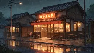 Retro Tokyo Neon Spring Night Lofi Beats | Japanese 90s Ambience