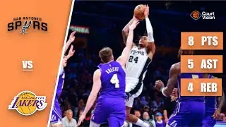 Devin Vassell - 8 Points, 3 Steals, 5 Assists vs Lakers - 2025-26 Regular Season