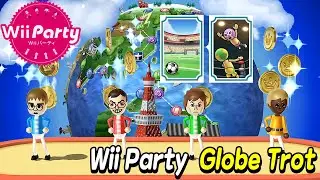 Wiiパーティー 海外旅行ゲーム 4人の熾烈な順位争い! 誰が勝者なのか?(Wii Party, Globe Trot, Master com) | AlexGamingTV