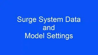 Surge System Data and Model Settings