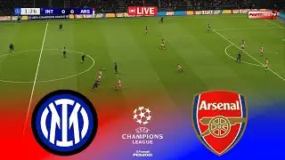 🔴LIVE : Inter Milan vs Arsenal - UEFA Champions League 2025/26 | Pes 21 Simulation Gameplay