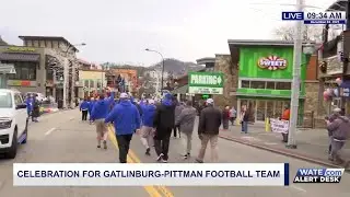 Gatlinburg-Pittman football team celebration ahead of championship game