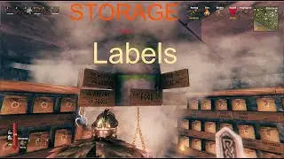 Valheim - STORAGE LABELS and Organizing