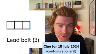 Minute Cryptic Clue #23 for 18 July 2024: Lead bolt (3) #crypticcrossword #wordgames