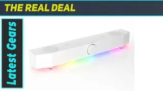 Tilted Nation Monitor Sound Bar TNPHASER-W Review: Compact Gaming Audio with RGB Vibes!