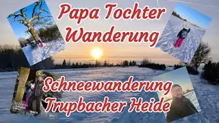 Papa Tochter Wanderung Trupbacher Heide 