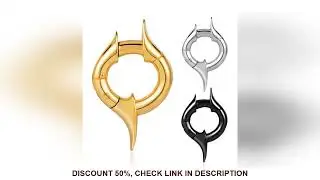Vankula 2PCS Vintage Galactic  Ear Weights Hangers Stainless Steel Tunnels Gauges for Stretched Lobe