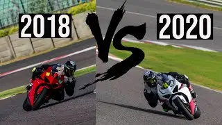 Old Panigale V4 (2018) VS New Panigale V4 (2020) || Ducati Panigale V4 Onboard Racing