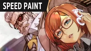 speed paint - Goldlewis Dickinson  Erica Bartholomew ゴールドルイス＝ディキンソン エリカ＝バーソロミュー guilty gear