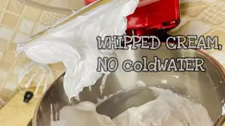 How to make stable #whippedcream without COLD WATER | No cold water