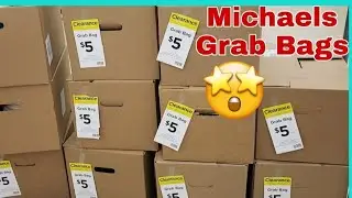 Michaels $5 Grab Bags 2020 | Unboxing 6 boxes| Mystery Boxes