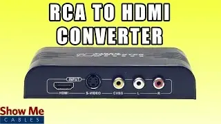 RCA and S-Video to HDMI Converter - Save Older Video Equipment by Converting to HDMI #47-300-001