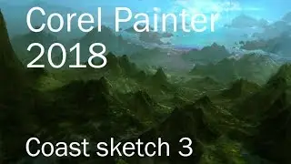 Corel Painter 2018 - Coast sketch 3 of 3(Davey Baker)