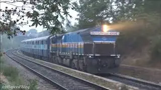 HONKING SPEED RUN BY EXPRESS TRAIN (WDP4B) | ALLSPEED BLOG | INDIAN RAILWAYS