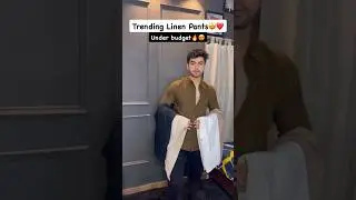 Trending Linen Trousers For Men | #fashion #outfit #aesthetic #stylelook #clothing #trouser #pant