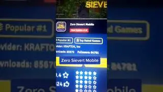 Zero Sievert Mobile apk - Android  #zerosievert #shorts