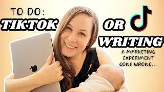 Experimenting with book marketing on TikTok only to come back to writing again! (VLOG)