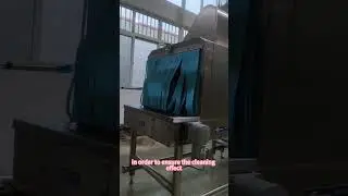 The plastic turnover box cleaning machine#basket washer machine #tray cleaning machine