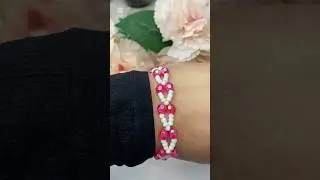 New bracelet design #easybracelet #beadedjewelry#handmade#diy