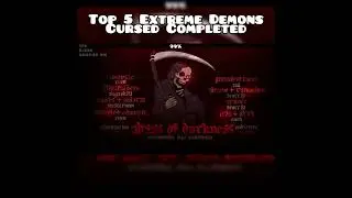 Top 5 Extreme Demons @cursed6125 completed (imthekingoff) #geometrydash #gd #gaming
