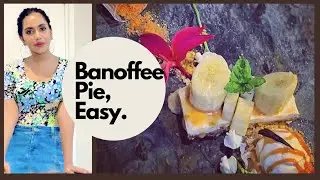 Banoffee Pie WITHOUT Tart Shell,Springform Pan & Whipped Cream|Dulce de Leche|Panna Cotta in Banofi