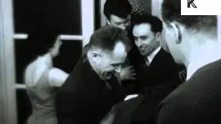 1950s UK House Party, Guests Arrive, Archive Footage