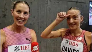 Georgia Griffith & Rose Davies After Zurich Diamond League 3000m Final