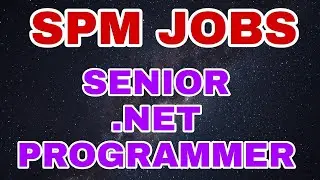 💥 💥 SPM JOBS  - Senior .Net Programmer  | Job Vacancy 2022