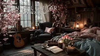 Calm Guitar Music for Stress Relief ~ Gentle Acoustic Tunes with Rain Sounds | Tranquil Guitar