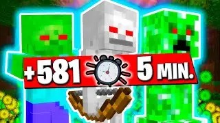 ULTIMATE MOB FARM! MASSIVE PRODUCTION / Minecraft Bedrock 1.21