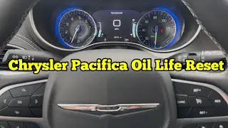 How to reset the oil life reminder on a Chrysler Pacifica 2022