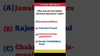 who was the first Indian Governor General of India? #gk #gs #trending #viral