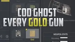 COD GHOST Multiplayer EVERY GOLD GUN IN Call Of Duty Ghost!!!
