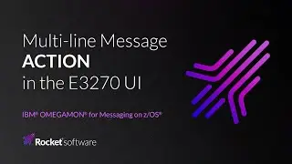 Multi-line Message ACTION in the E3270 UI