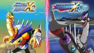 Overdrive Ostrich Boss Comparison - Mega Man X DiVE