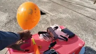 Colorful Balloons Blowing Electric Pump Satisfying ASMR videos #balloon pop #poppballons #droon 
