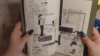 블랙테마 감티지 다꾸 #journaling #scrapbooking
