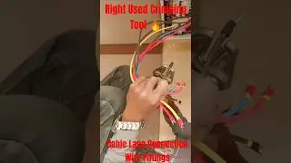 3 Phase Cable Lace Connection ▶️ | Right Used crimping tool #mcb #cable
