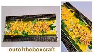 Quilling greeting card making for birthday /Beautiful paper flowers card
