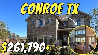 Casas NUEVAS y Hermosas desde $261k | Montgomery Oaks en Conroe Tx | Cedar Plan - Meritage Homes