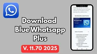 How To Download Blue Whatsapp Plus APK 2025|Latest Version |Step By Step Guide
