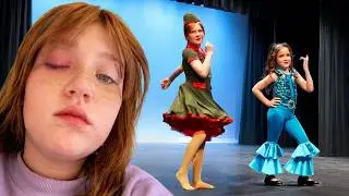 Dance Recital & Zombie Eye!!  Adley gets GOLD at her first competition! Navey Dancing & Sick Family